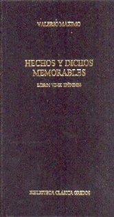 Books Frontpage 312. Hechos y dichos memorables. Libros VII-IX