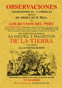 Books Frontpage Oservaciones astronómicas y físicas hechas de orden de S. Mag. en los Reynos del Perú