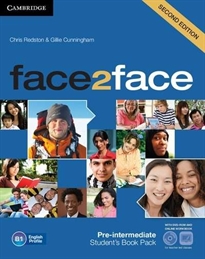 Books Frontpage Face2face for Spanish Speakers Pre-intermediate Student's Pack (Student's Book with DVD-ROM, Spanish Speakers Handbook with CD, Workbook with Key) 2nd Edition