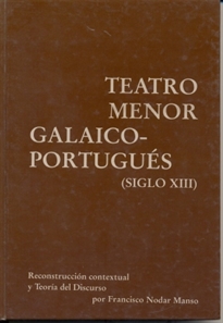 Books Frontpage Teatro menor galaico-portugués (siglo XIII)