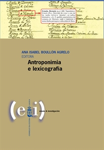 Books Frontpage Antroponimia e lexicografía