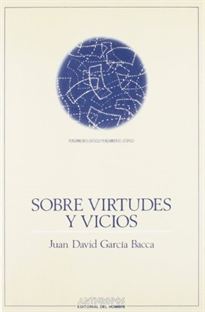 Books Frontpage Sobre virtudes y vicios: tres ejercicios literario-filosóficos