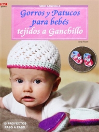 Books Frontpage Gorros y patucos para bebés tejidos a ganchillo