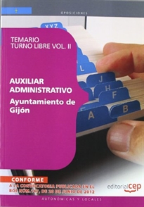 Books Frontpage Auxiliar Administrativo del Ayuntamiento de Gijón. Temario Turno Libre Vol. II.