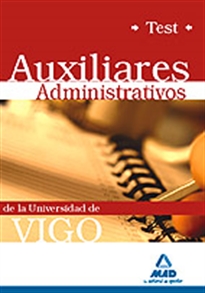 Books Frontpage Auxiliares administrativos de la universidad de vigo. Test.