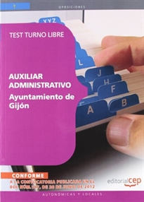 Books Frontpage Auxiliar Administrativo del Ayuntamiento de Gijón. Test Turno Libre
