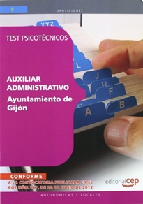 Books Frontpage Auxiliar Administrativo del Ayuntamiento de Gijón. Test psicotécnicos