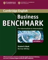 Books Frontpage Business Benchmark Pre-intermediate - Intermediate Business Preliminary Student's Book