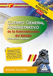 Books Frontpage Cuerpo general administrativo de la administración del estado (promoción interna). Temario vol.I