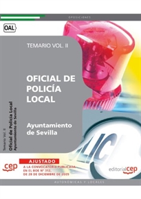 Books Frontpage Oficial de Policía Local del Ayuntamiento de Sevilla. Temario Vol. II.
