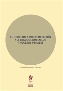 Books Frontpage El Derecho a Interpretación y a Traducción en los Procesos Penales