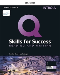 Books Frontpage Q Skills for Success (3rd Edition). Reading & Writing Introductory. Split Student's Book Pack Part A