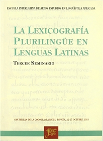 Books Frontpage La lexicografía plurilingüe en lenguas latinas.