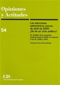 Books Frontpage Las elecciones autonómicas vascas de abril de 2005