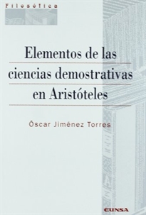 Books Frontpage Elementos de las ciencias demostrativas en Aristóteles