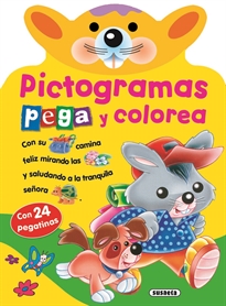 Books Frontpage Pictogramas - Pega y colorea conejito