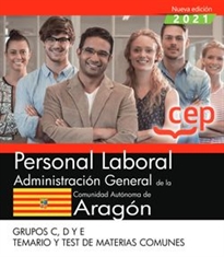 Books Frontpage Personal Especializado de Servicios Domésticos (PESD). Administración General de la Comunidad Autónoma de Aragón. Temario materias comunes