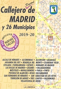 Books Frontpage Callejero Digital de Madrid y 26 municipios 2019-2020