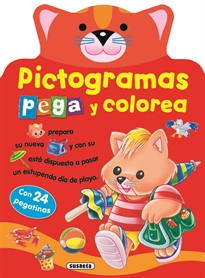 Books Frontpage Pictogramas - Pega y colorea conejito