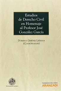 Books Frontpage Estudios de Derecho Civil en Homenaje al Profesor José González García