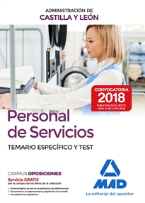 Books Frontpage Personal de Servicios de la Administración de Castilla y León. Temario Específico y Test