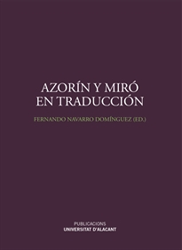Books Frontpage Azorín y Miró en traducción
