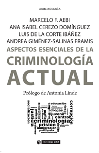 Books Frontpage Aspectos esenciales de la Criminología actual