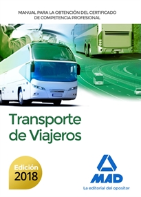 Books Frontpage Manual para la Obtención del Certificado de Competencia Profesional de Transporte de Viajeros
