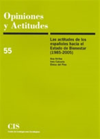 Books Frontpage Las actitudes de los españoles hacia el Estado de Bienestar (1985-2005)