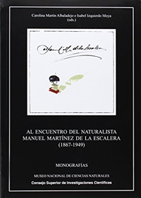 Books Frontpage Al encuentro del naturalista Manuel Martínez de la Escalera