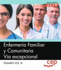 Books Frontpage Enfermería Familiar y Comunitaria. Vía excepcional. Temario Vol.III
