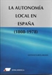 Front pageLa autonomía local en España. 1808-1978