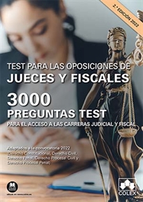 Books Frontpage Test para las oposiciones de jueces y fiscales. 3000 preguntas test para el acceso a las carreras judicial y fiscal