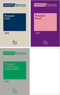 Books Frontpage Pack Memento Procesal Civil 2019 + Memento Procesal Penal 2019 + Memento Procesal Contencioso Administrativo 2019