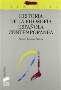 Books Frontpage Historia de la filosofía española contemporánea