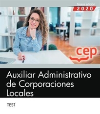 Books Frontpage Auxiliar Administrativo de Corporaciones Locales. Test