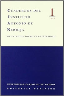 Books Frontpage Cuadernos del Instituto Antonio de Nebrija de estudios sobre la universidad nº1