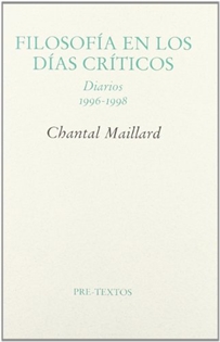Books Frontpage Filosofía en los días críticos. Diarios 1996 - 1998