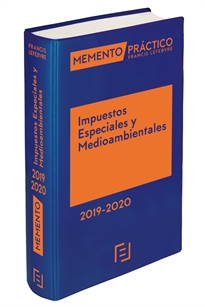 Books Frontpage Memento Impuestos Especiales y Medioambientales 2019-2020