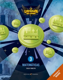 Books Frontpage Proyecto: La leyenda del Legado. Matemáticas 3. Comunidad de Madrid. Trimestres