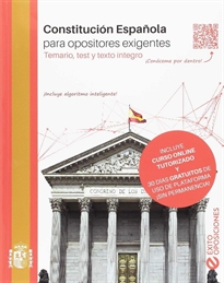 Books Frontpage Constitución española para opositores exigentes