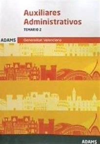 Books Frontpage Temario 2 Auxiliares Administrativos de la Generalitat Valenciana