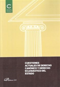 Books Frontpage Cuestiones actuales de Derecho Canónico y Derecho Eclesiástico del Estado