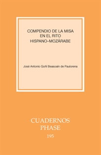 Books Frontpage Compendio de la misa en el rito Hispano-mozárabe