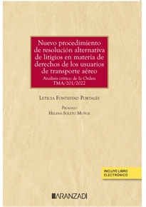 Books Frontpage Nuevo procedimiento de resolución alternativa de litigios en materia de derechos de los usuarios de transporte aéreo (Papel + e-book)