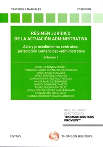 Books Frontpage Régimen jurídico de la actuación administrativa. Volumen I (Papel + e-book)
