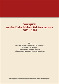 Books Frontpage Trauregister aus den Kirchenbüchern Südniedersachsens 1853 - 1900