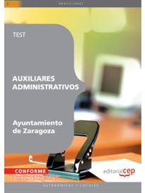 Books Frontpage Auxiliares Administrativos Ayuntamiento de Zaragoza. Test