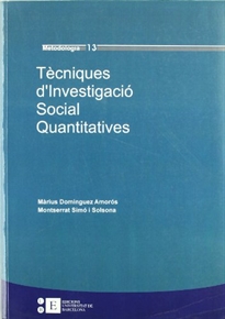 Books Frontpage Tècniques d'Investigació Social Quantitatives