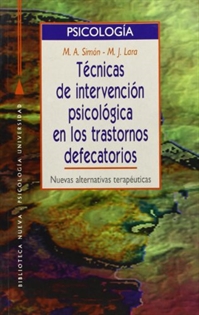 Books Frontpage Técnicas de intervención psicológica en trastornos defecatorios: nuevas alternativas terapeúticas